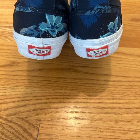 Vans Blue Floral Ultracush Pro Sneakers Size M 7.5. W 9 - Picture 6 of 11